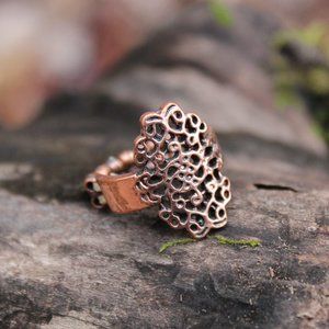 [5/$25] Vintage Copper Stretch Ring